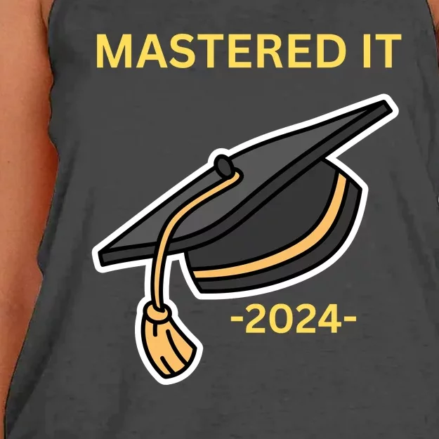 Masters Degree Graduation 2024 Mastered It Women's Knotted Racerback Tank