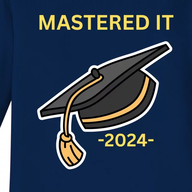 Masters Degree Graduation 2024 Mastered It Baby Long Sleeve Bodysuit