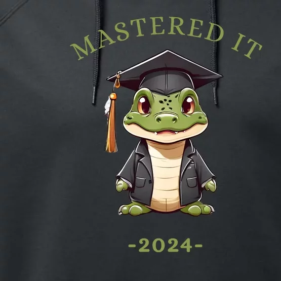 Masters Degree Graduation 2024 Mastered It Performance Fleece Hoodie