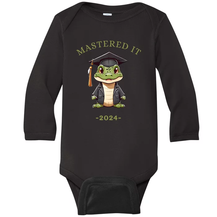 Masters Degree Graduation 2024 Mastered It Baby Long Sleeve Bodysuit