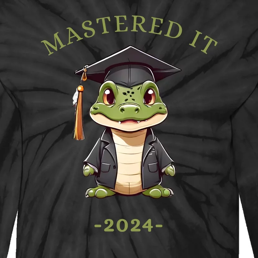 Masters Degree Graduation 2024 Mastered It Tie-Dye Long Sleeve Shirt