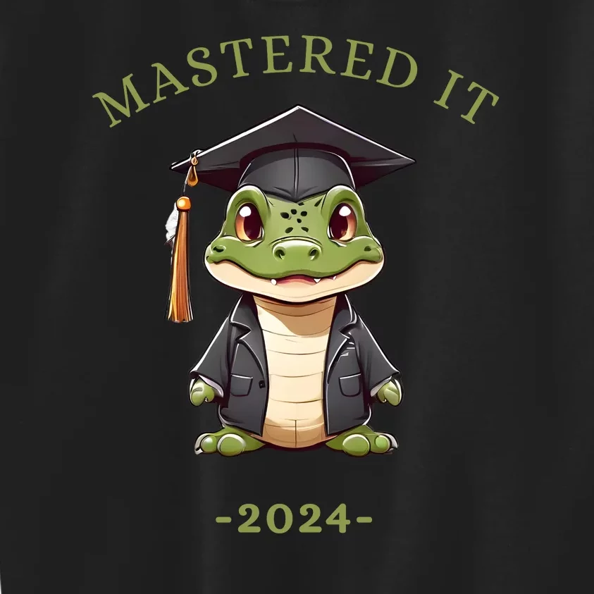 Masters Degree Graduation 2024 Mastered It Kids Sweatshirt