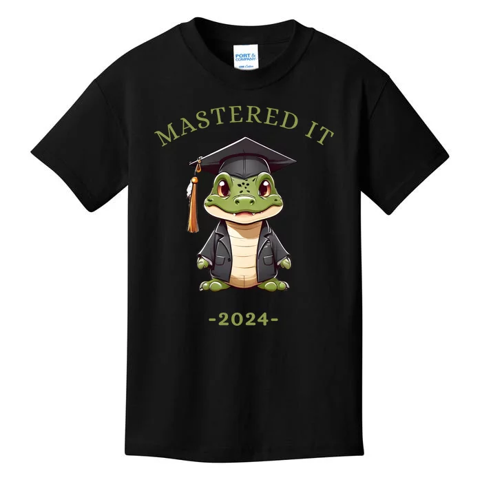 Masters Degree Graduation 2024 Mastered It Kids T-Shirt