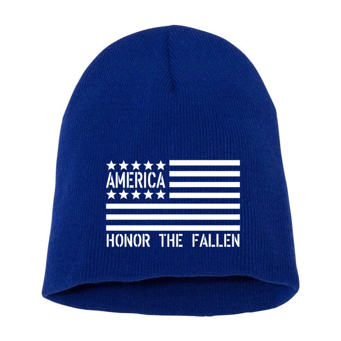 Memorial Day Gift Honor The Fallen Military 4th Of July Cute Gift Short Acrylic Beanie