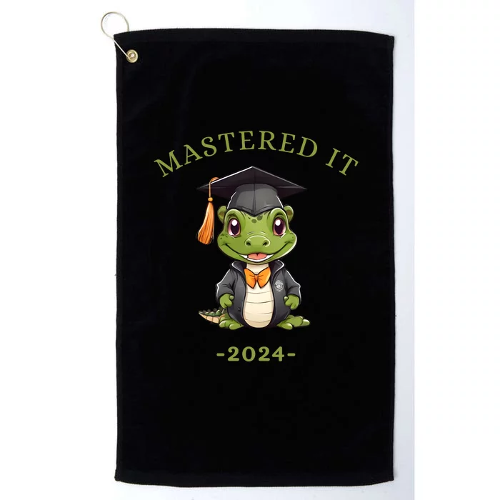 Masters Degree Graduation 2024 Mastered It Platinum Collection Golf Towel