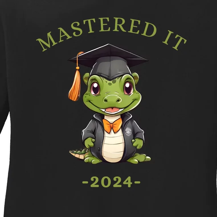 Masters Degree Graduation 2024 Mastered It Ladies Long Sleeve Shirt