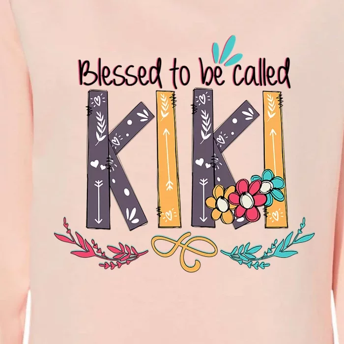 Mothers Day Gift Blessed To Be Called Kiki Womens California Wash Sweatshirt