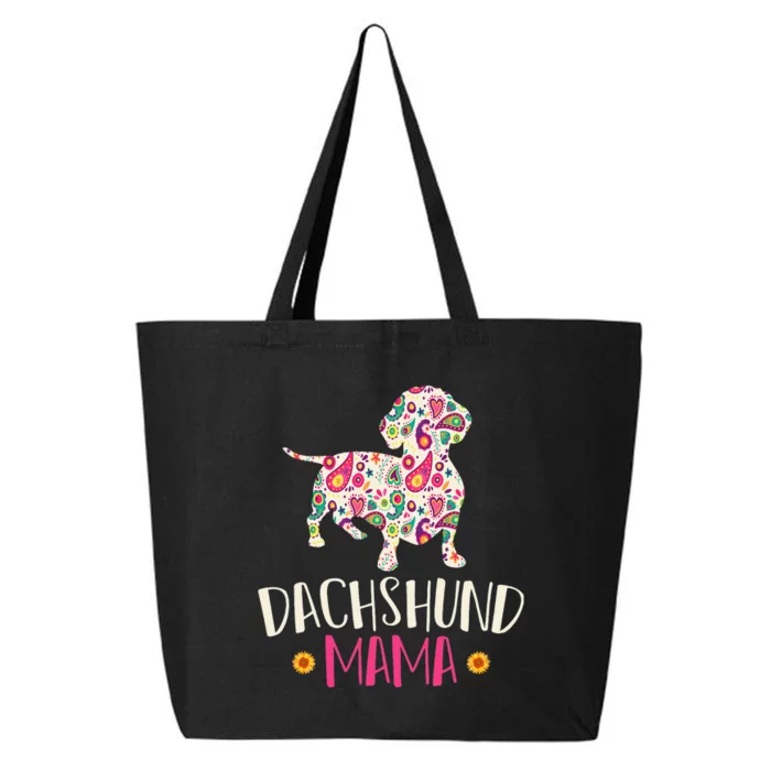 Mothers Day Gift Mom Dog Vintage Dachshund 25L Jumbo Tote