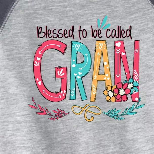 Mothers Day Gift Blessed To Be Called Gran Toddler Fine Jersey T-Shirt