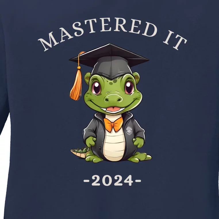 Masters Degree Graduation 2024 Mastered It Ladies Long Sleeve Shirt