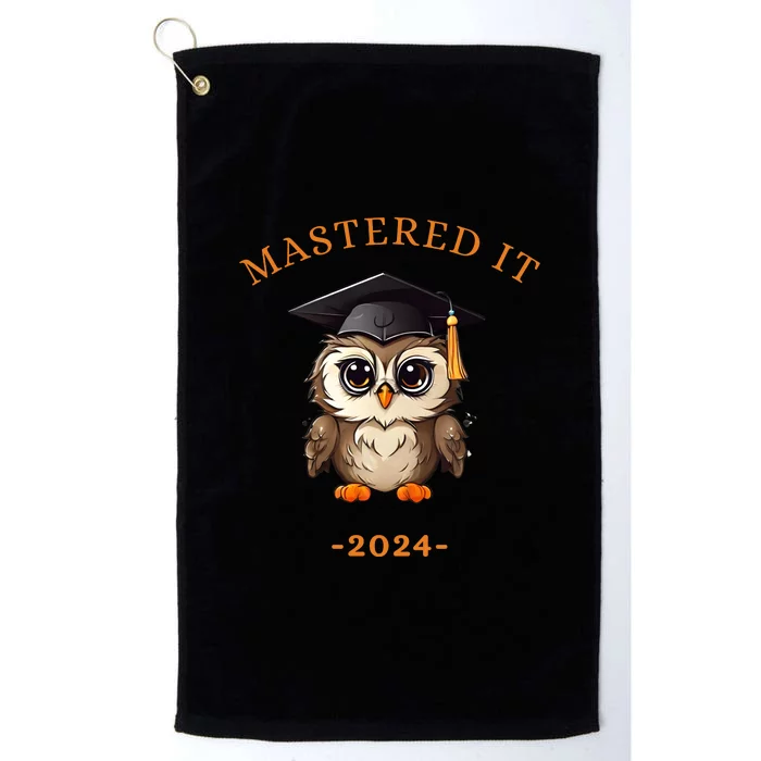 Masters Degree Graduation 2024 Mastered It Platinum Collection Golf Towel