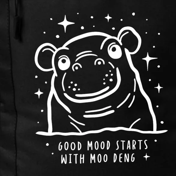 Moo Deng Good Mood Minimalist Daily Commute Backpack