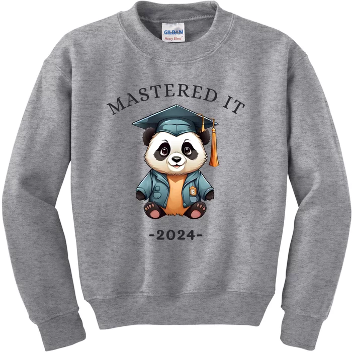 Masters Degree Graduation 2024 Mastered It Kids Sweatshirt