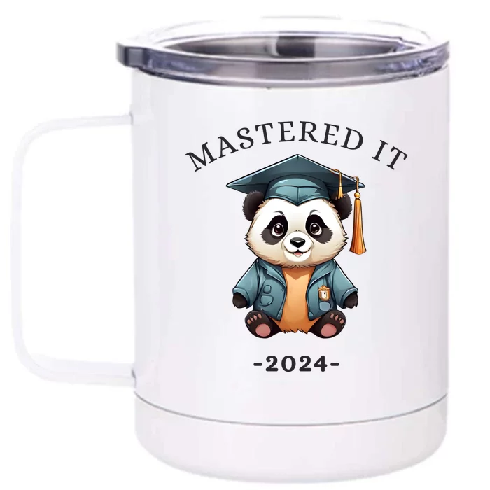 Masters Degree Graduation 2024 Mastered It Front & Back 12oz Stainless Steel Tumbler Cup