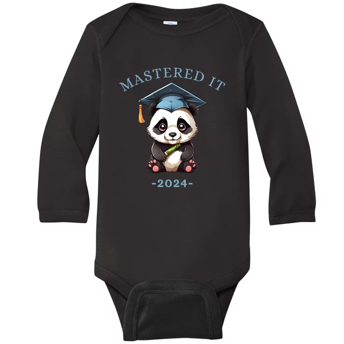 Masters Degree Graduation 2024 Mastered It Baby Long Sleeve Bodysuit