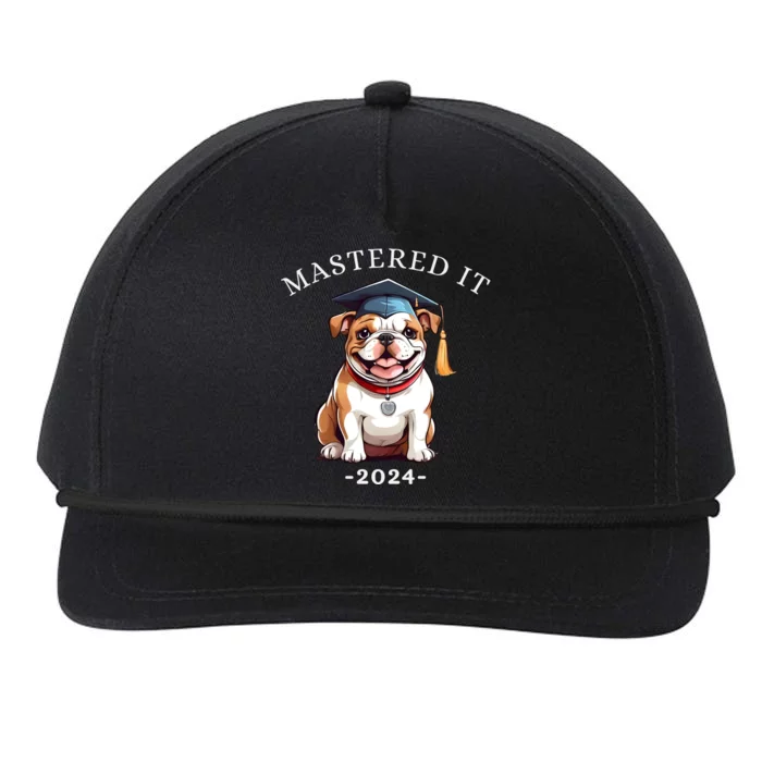 Masters Degree Graduation 2024 Mastered It Snapback Five-Panel Rope Hat