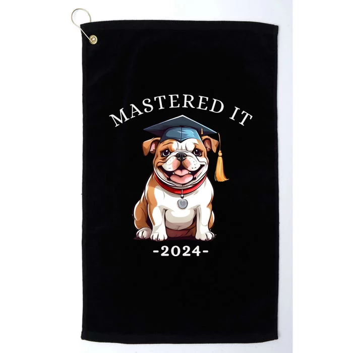 Masters Degree Graduation 2024 Mastered It Platinum Collection Golf Towel