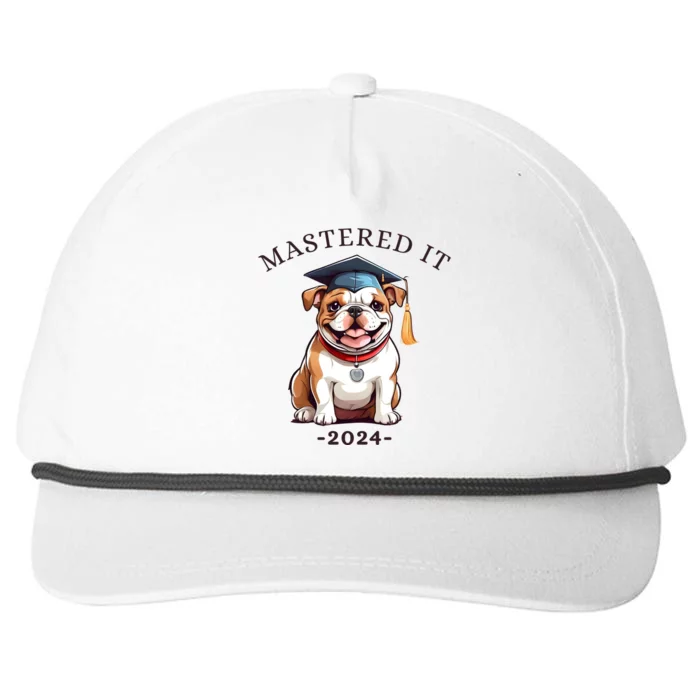 Masters Degree Graduation 2024 Mastered It Snapback Five-Panel Rope Hat