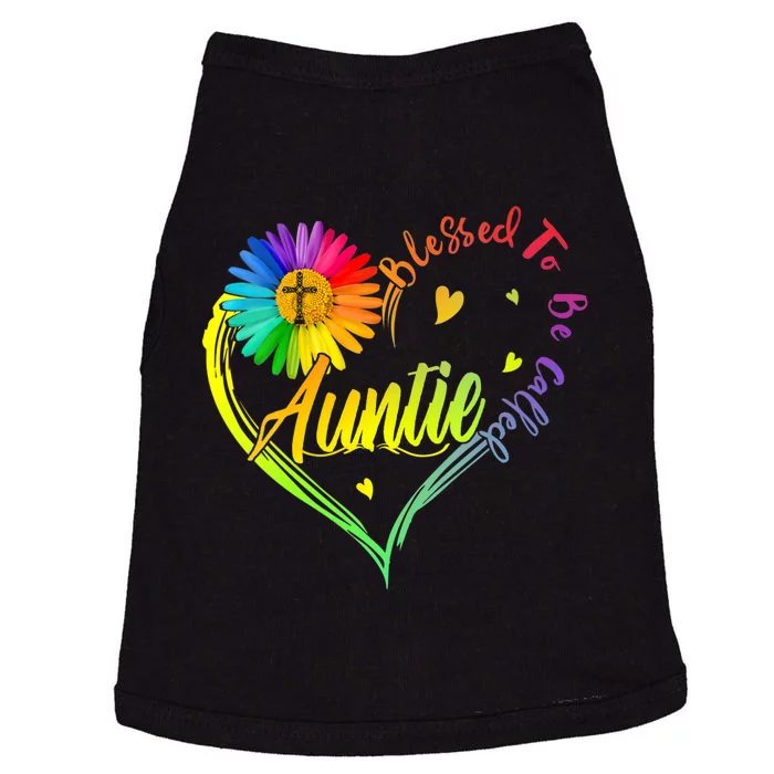 Mothers Day Gift Blessed To Be Called Auntie Doggie Tank