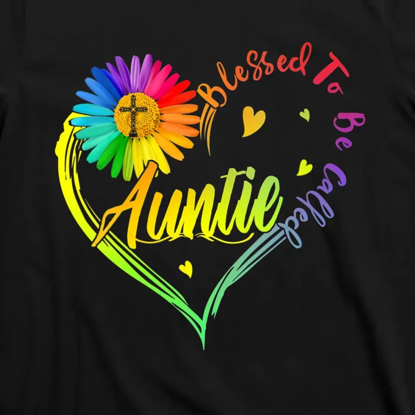 Mothers Day Gift Blessed To Be Called Auntie T-Shirt