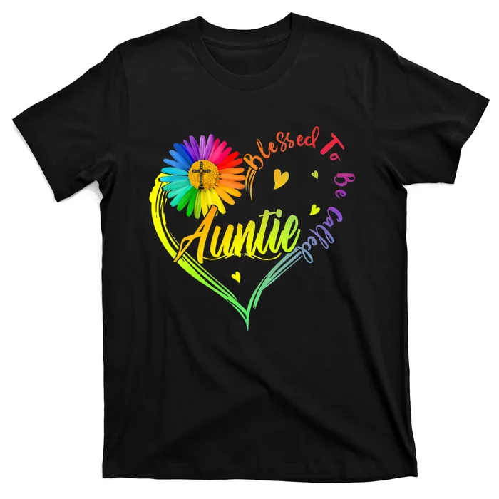 Mothers Day Gift Blessed To Be Called Auntie T-Shirt