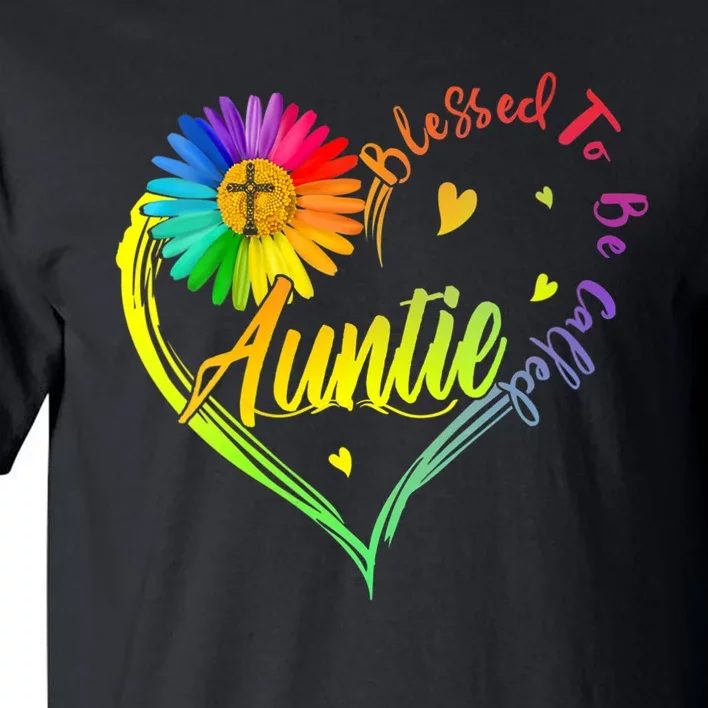 Mothers Day Gift Blessed To Be Called Auntie Tall T-Shirt