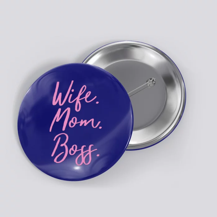 MotherS Day Gift Ideas Wife Mom Boss Gift Pink Cute Button