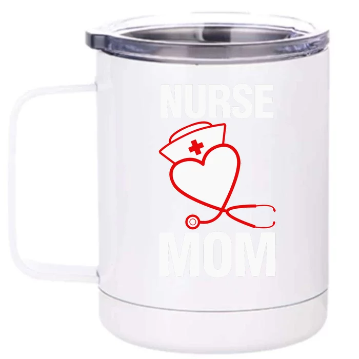 Mother's Day Gift Nurse Mom Front & Back 12oz Stainless Steel Tumbler Cup