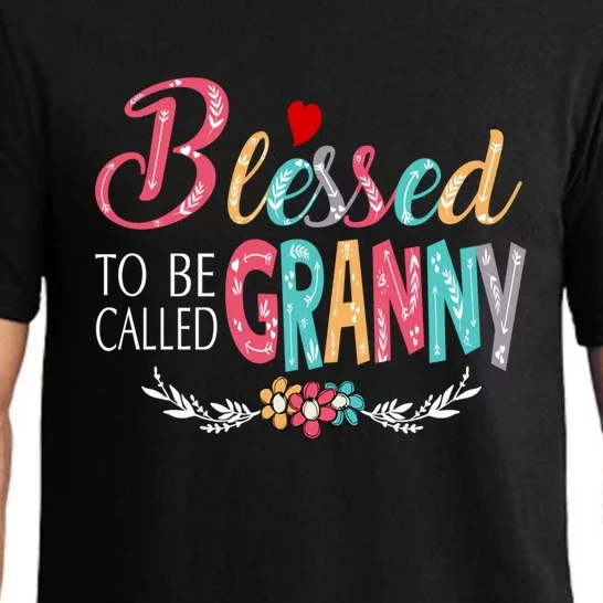 Mothers Day Gift Blessed To Be Called Granny Pajama Set