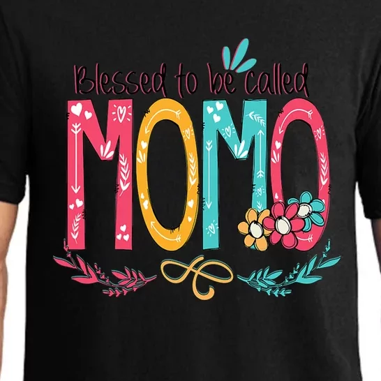 Mothers Day Gift Blessed To Be Called Momo Pajama Set