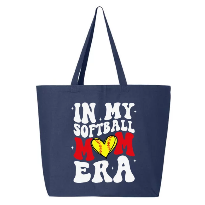 Mothers Day Gifts In My Softball Mom Era Funny Softball Mama 25L Jumbo Tote