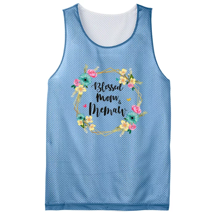 Mothers Day Gift Blessed To Be Called Memaw Mesh Reversible Basketball Jersey Tank