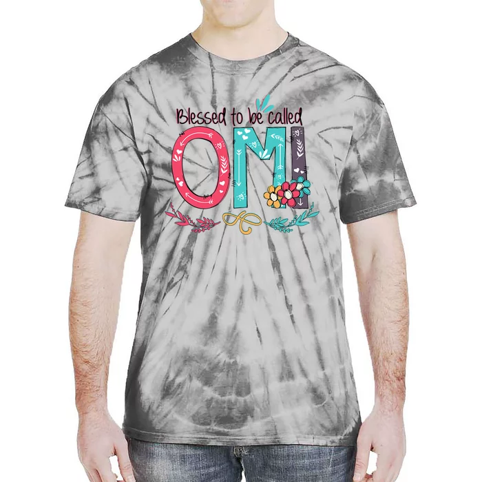 Mothers Day Gift Blessed To Be Called Omi Tie-Dye T-Shirt