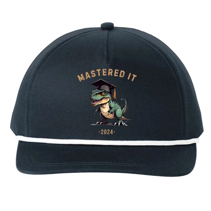 Masters Degree Graduation 2024 Mastered It Snapback Five-Panel Rope Hat