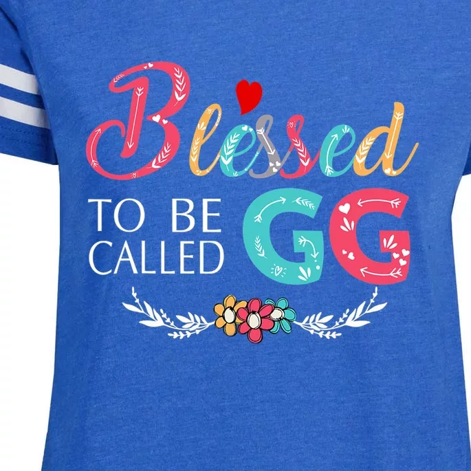 Mothers Day Gift Blessed To Be Called Gg Enza Ladies Jersey Football T-Shirt