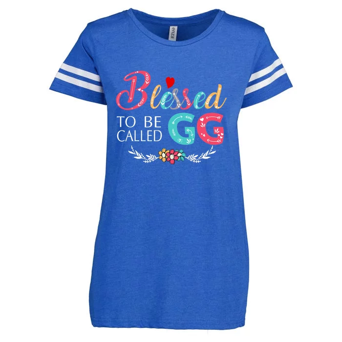 Mothers Day Gift Blessed To Be Called Gg Enza Ladies Jersey Football T-Shirt