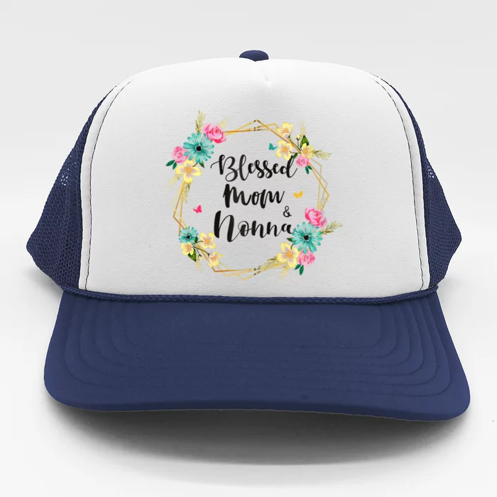 Mothers Day Gift Blessed To Be Called Nonna Trucker Hat