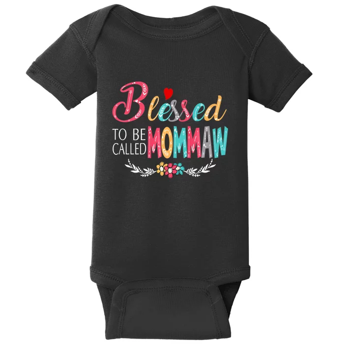 Mothers Day Gift Blessed To Be Called Mommaw Baby Bodysuit