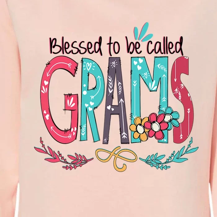 Mothers Day Gift Blessed To Be Called Grams Womens California Wash Sweatshirt