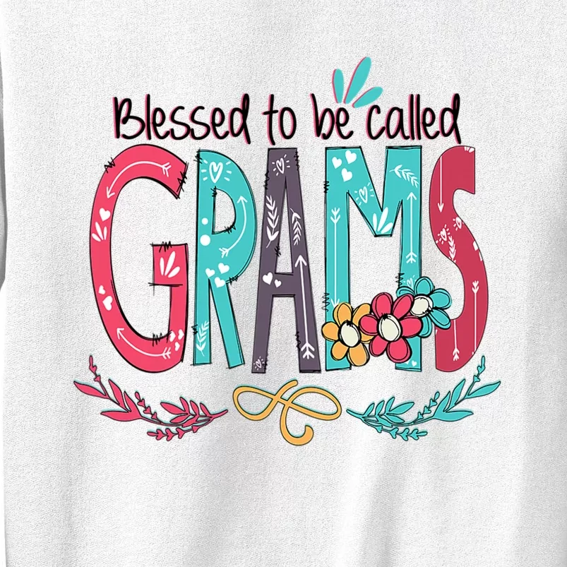 Mothers Day Gift Blessed To Be Called Grams Sweatshirt