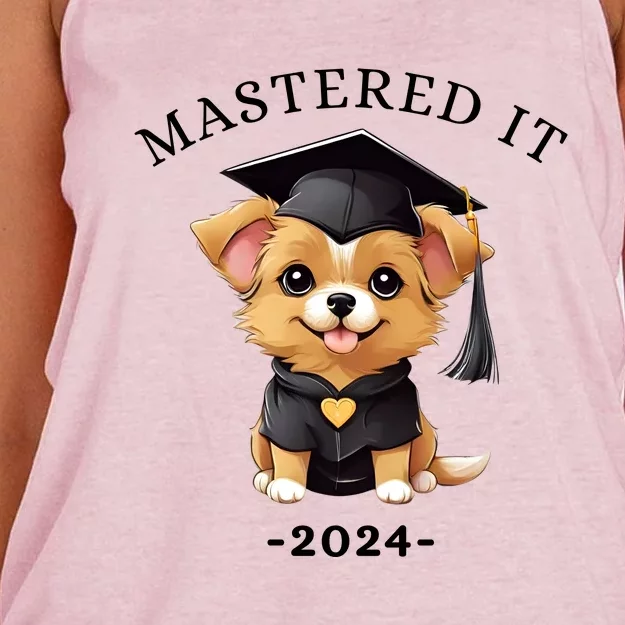 Masters Degree Graduation 2024 Mastered It Women's Knotted Racerback Tank