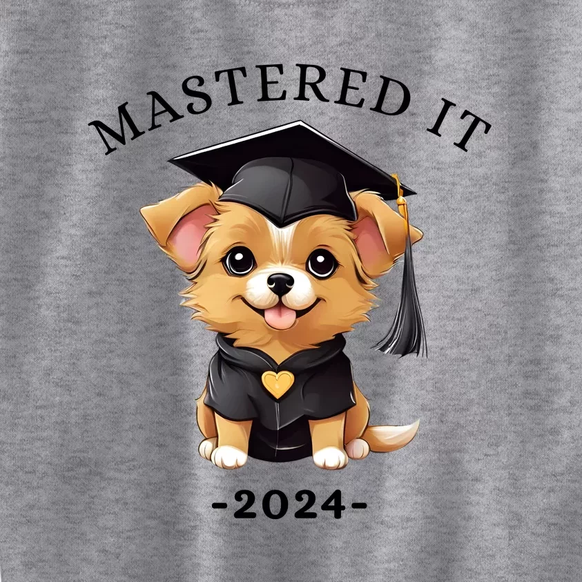 Masters Degree Graduation 2024 Mastered It Kids Sweatshirt