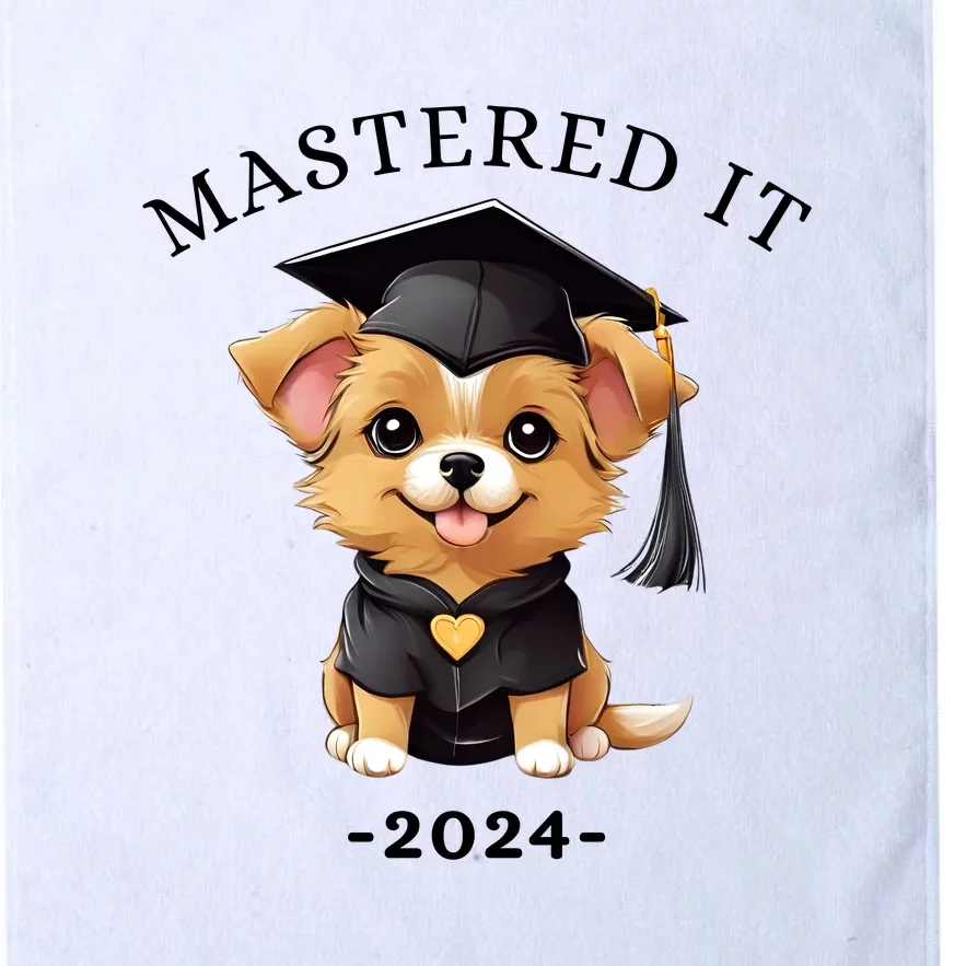 Masters Degree Graduation 2024 Mastered It Platinum Collection Golf Towel