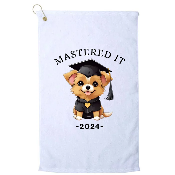 Masters Degree Graduation 2024 Mastered It Platinum Collection Golf Towel