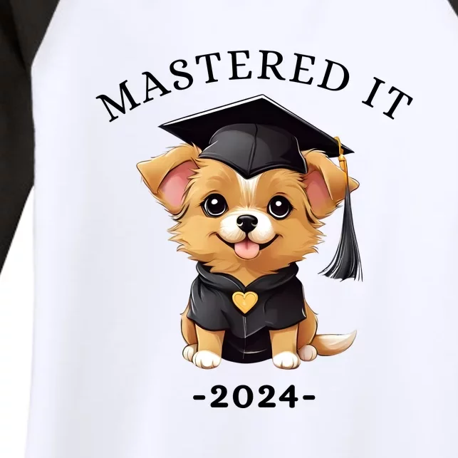 Masters Degree Graduation 2024 Mastered It Women's Tri-Blend 3/4-Sleeve Raglan Shirt