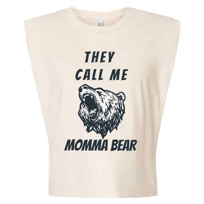 Mother's Day Gift for Momma Bear Wife Grandmother Aunt Lady Garment-Dyed Women's Muscle Tee