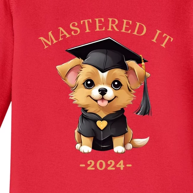 Masters Degree Graduation 2024 Mastered It Baby Long Sleeve Bodysuit