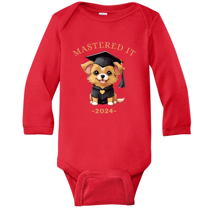 Masters Degree Graduation 2024 Mastered It Baby Long Sleeve Bodysuit