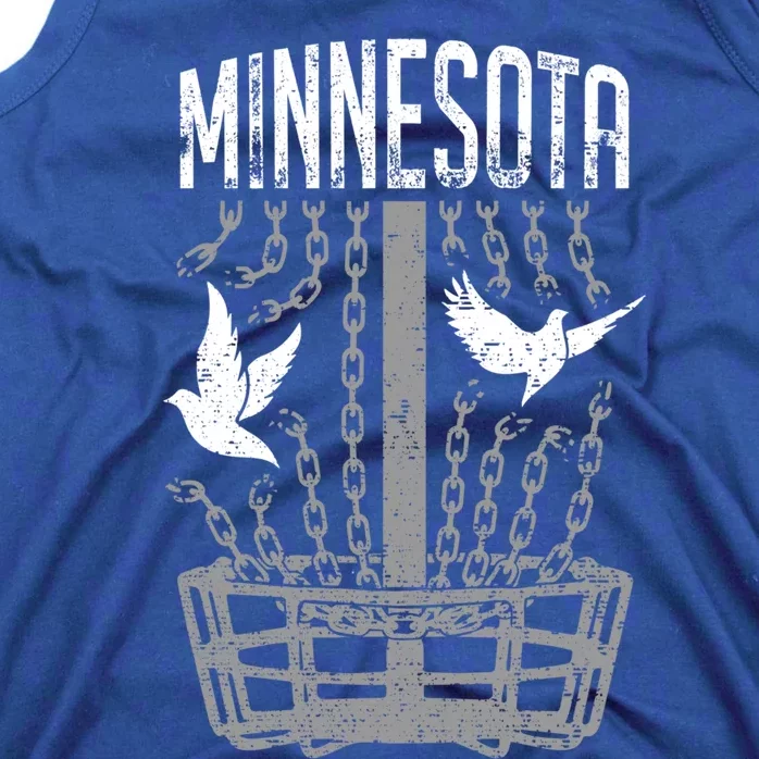 Minnesota Disc Golf Player Breaking Chains Birdie Gift Tank Top