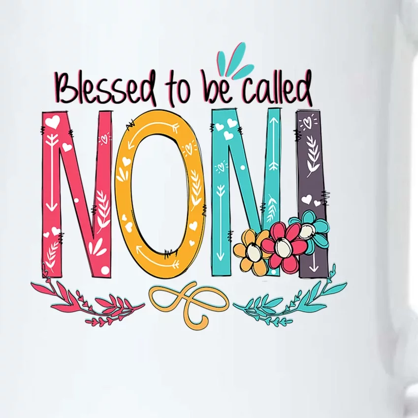 Mothers Day Gift Blessed To Be Called Noni Black Color Changing Mug